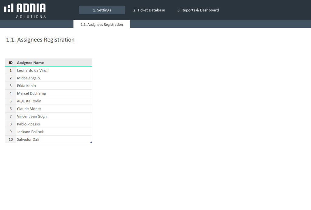 Issue Tracking Excel Template | Adnia Templates