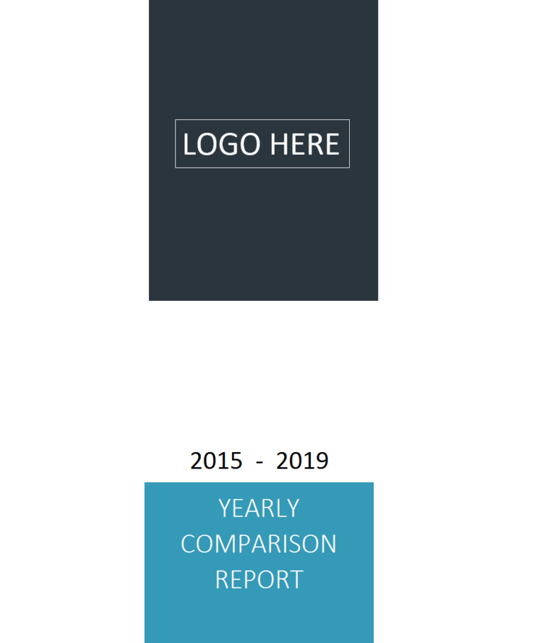 Yearly Comparison Excel Report Template | Adnia Templates