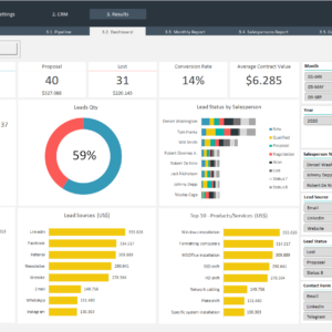 CRM Excel Spreadsheet Template 3.0
