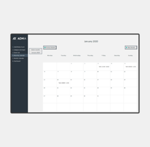 Automated Monthly Schedule Template