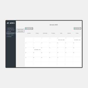 Automated Monthly Schedule Template