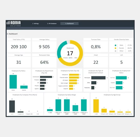 HR Database Excel Template cover
